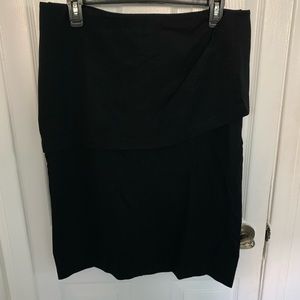 CAbi Black Overlay Pencil Skirt